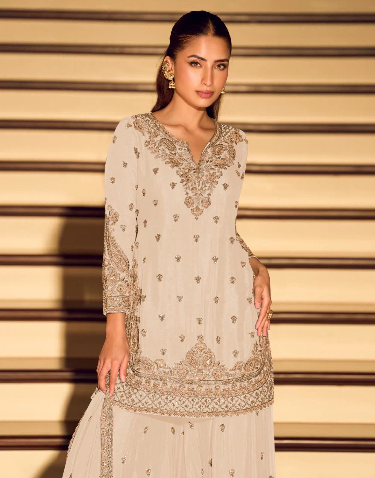 Sayuri Kanchan Pro Chinon Silk With Embroidered Work Salwar Kameez Silk Aura Usa