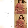 Sayuri Tamanna Red Embroidery Indo Wester Dress Silk Aura Usa