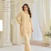 Sayuri Kajal Cream Chinon Silk With Embnroidered Designer Top Bottom And Dupatta Usa