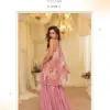 Sayuri Tamanna Pink Embroidery Indo Wester Dress Silk Aura Usa