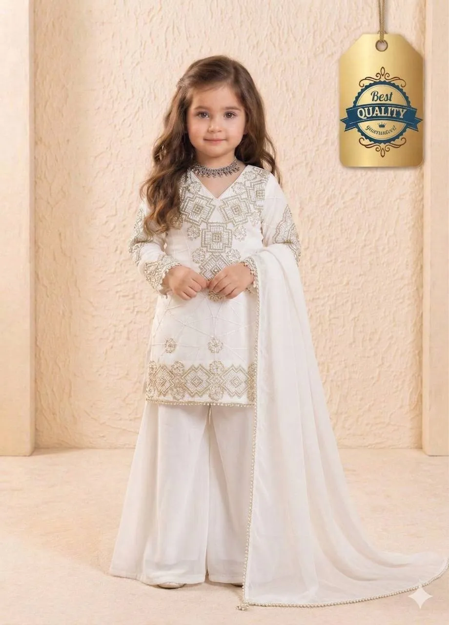 Buy Baby 247A Georgette Embroidery Party Wear Kids Wear Online Usa