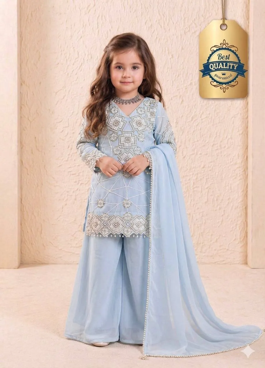 Buy Baby 247B Georgette Embroidery Party Wear Kids Wear Online Usa