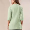 Buy Girl’s Mint Cotton Blend Solid A-Line Top Usa