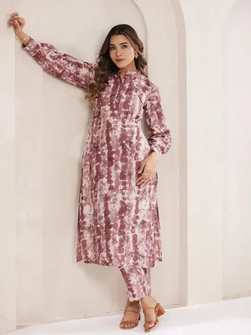 Buy Pure Cotton Tie & Dye Straight Co Ord Set Design USA