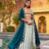 WMN 2008 Designed for Weddings & Festive Occasions Lehenga Set Combines Royal Paithani Embroidery - Usa