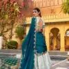 WMN 2008 Designed for Weddings & Festive Occasions Lehenga Set Combines Royal Paithani Embroidery - Usa