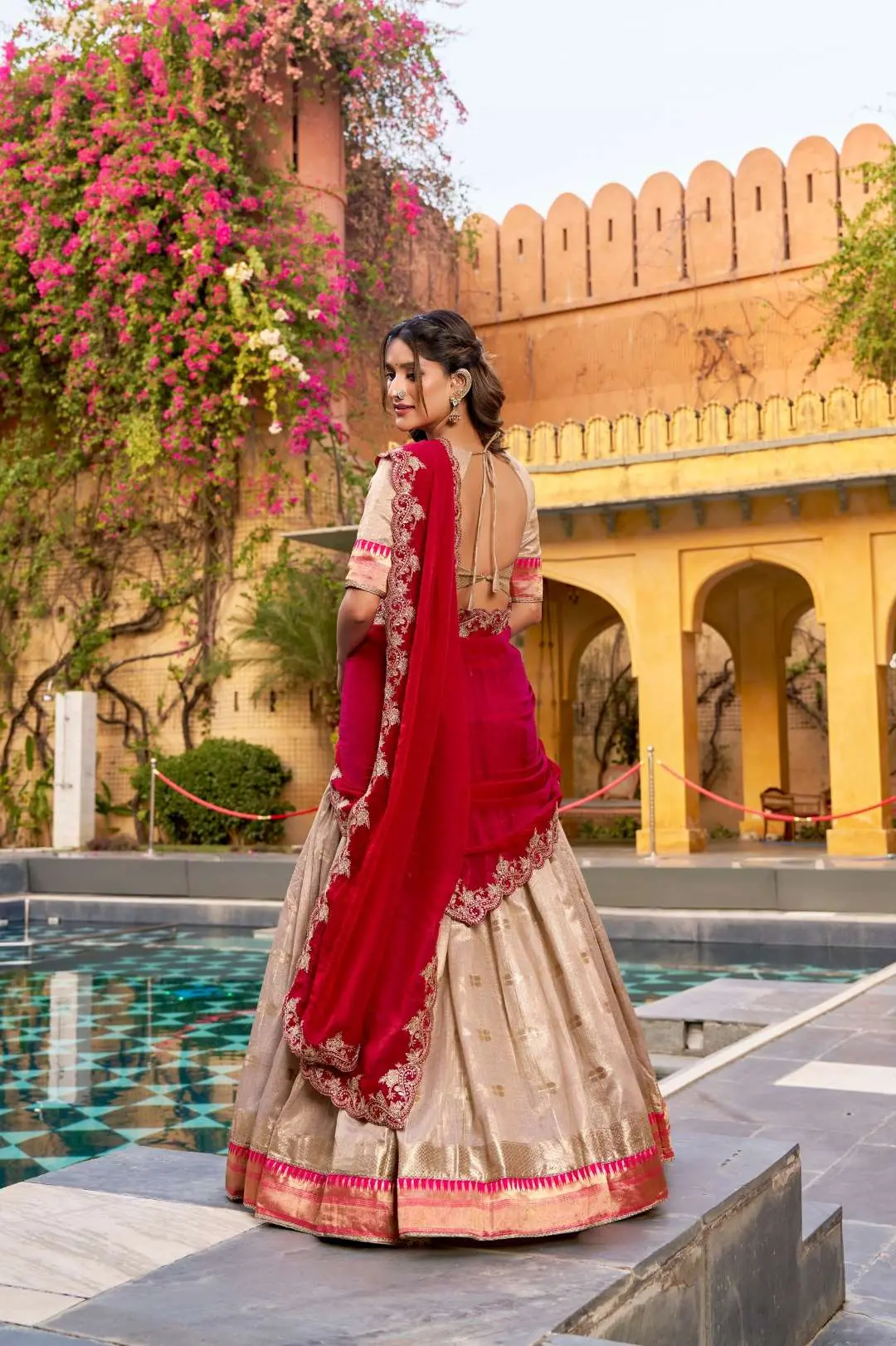 WMN 2008a Designed for Weddings & Festive Occasions Lehenga Set Combines Royal Paithani Embroidery - Usa