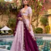 WMN 2008b Designed for Weddings & Festive Occasions Lehenga Set Combines Royal Paithani Embroidery - Usa