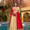 WMN 2008c Designed for Weddings & Festive Occasions Lehenga Set Combines Royal Paithani Embroidery - Usa