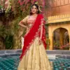 WMN 2008c Designed for Weddings & Festive Occasions Lehenga Set Combines Royal Paithani Embroidery - Usa