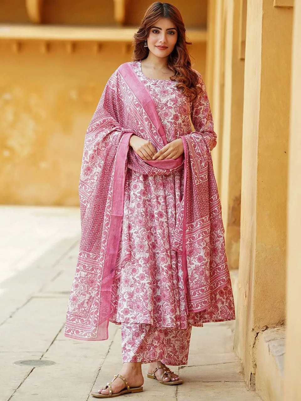 Buy Aradhna 2059 Rayon Printed Festival Readymade Gown Usa Online