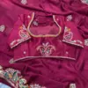 Kiara Mango Rangoli Silk Embroidery Work Saree Usa Online