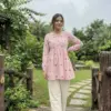 Buy Mohini 9337 Light Pink Cotton Embroidery Work Top Pant Silk Aura Usa