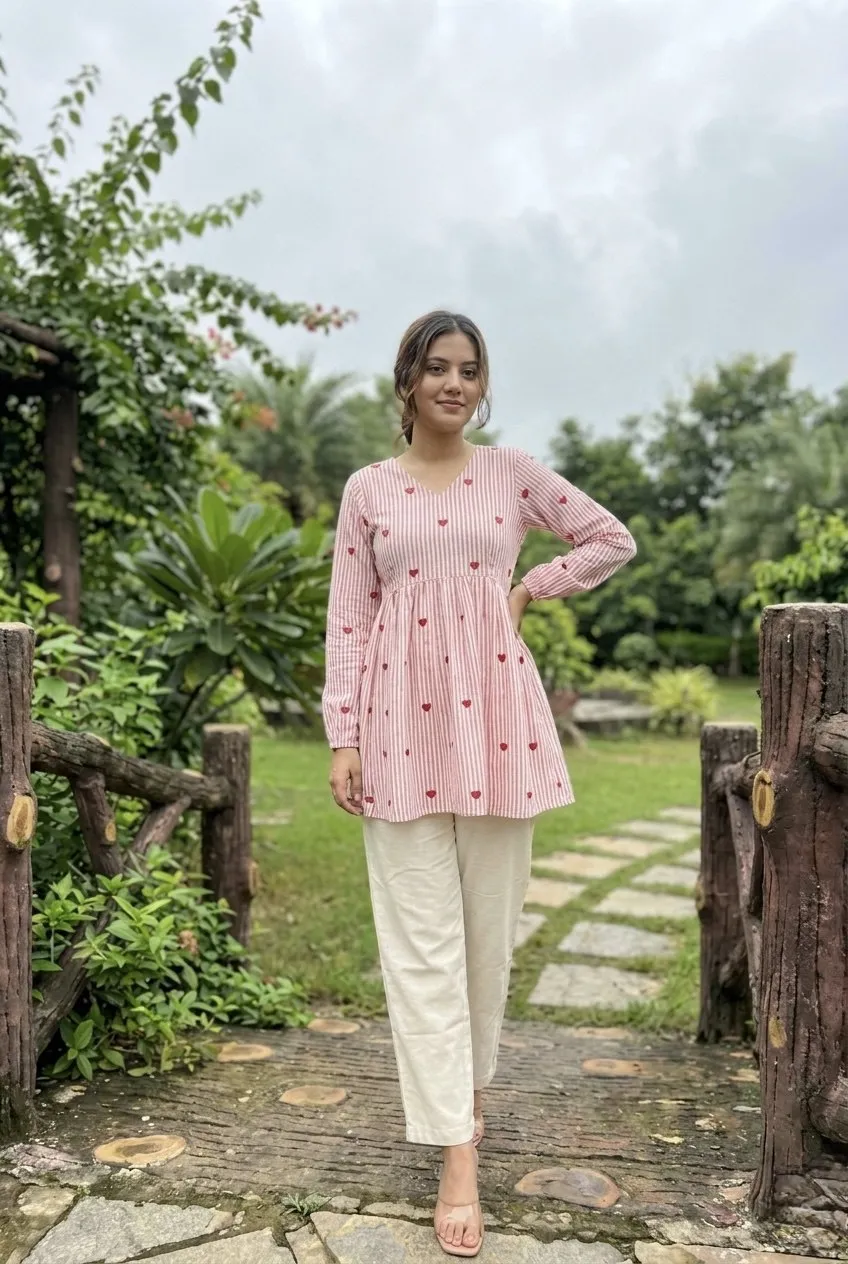 Buy Mohini 9337 Light Pink Cotton Embroidery Work Top Pant Silk Aura Usa