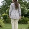 Buy Mohini 9337 Light Sky Cotton Embroidery Work Top Pant Silk Aura Usa