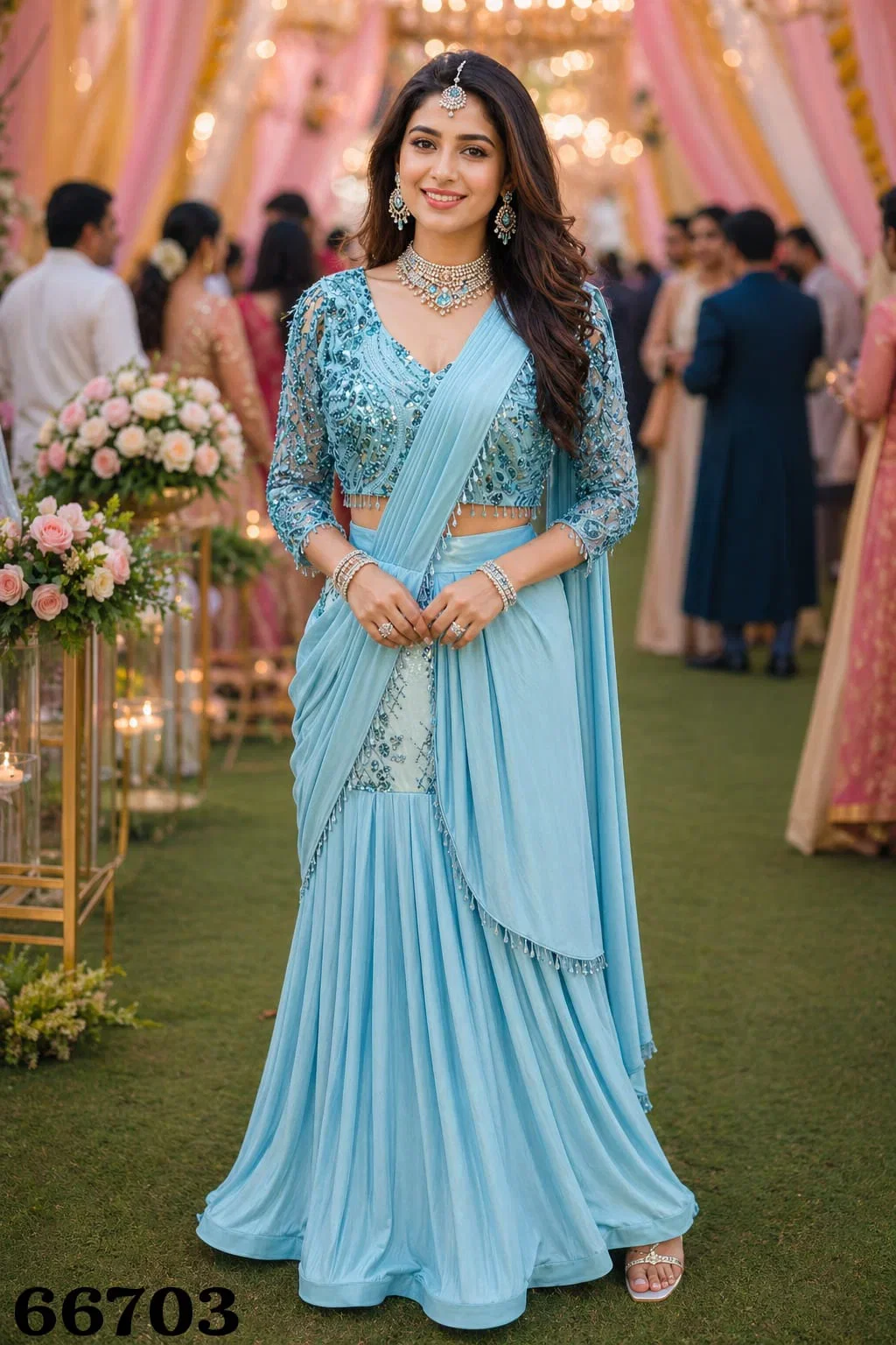 Buy Mrudangi Kreshva Lycra Ready To Wear Designer Saree Online Usa