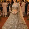 Buy Mrudangi Morni Vol 2 Real Net Peach Embroidery Bridal Lehenga Choli