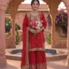 MRD 3041 Chinon Silk Kurti Palazzo Set Women Dress Online Usa