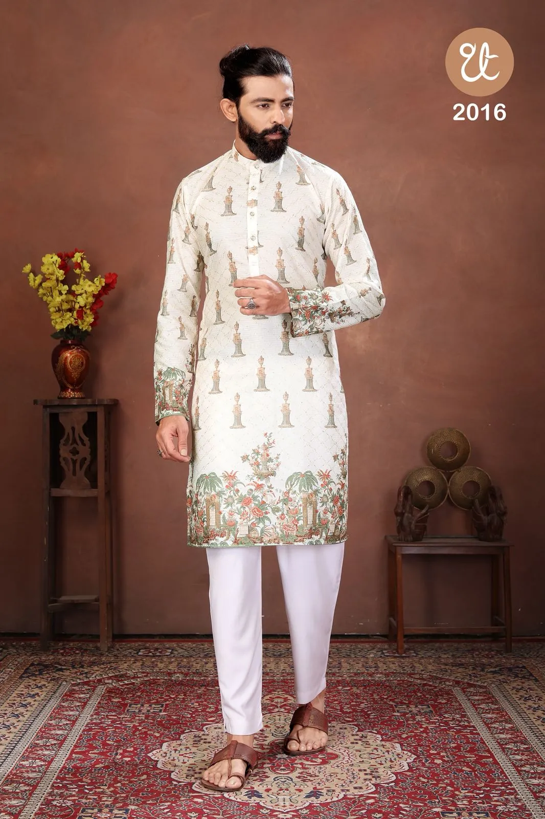 Buy Threadthrill Aaviyaar Vol 2 White Cotton Kurta Pajama Online Usa