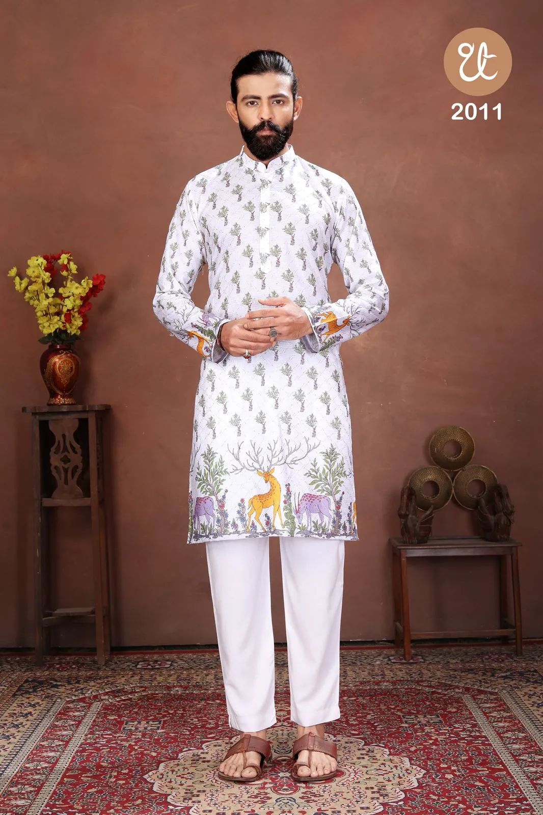 Buy Threadthrill Aaviyaar Vol 2 White Cotton Festival Kurta Pajama Online Usa
