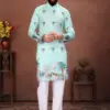 Buy Threadthrill Aaviyaar Vol 2 Aqua Cotton Kurta Pajama Online Usa