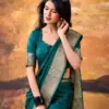 Buy WMN 7908 Sky Blue Mass Mello Zari Weaving Work Saree Online Usa