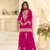Sayuri Bansuri Georgette Embroidery Work Top Bottom Dupatta Usa