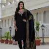 Lila 125 Roman Silk Embroidery Readymade Dress Wholesale