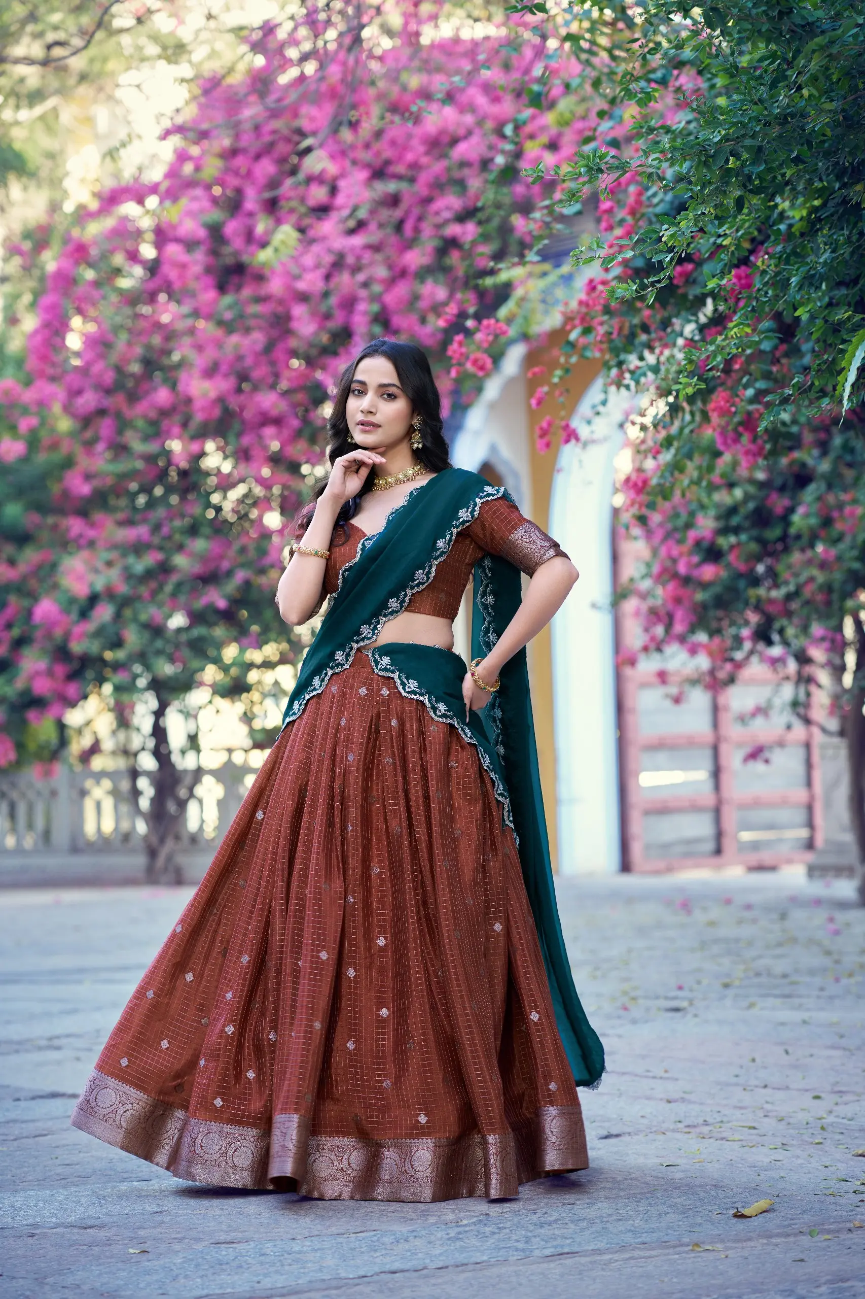 WMN 2037 Shreevani Chinon Weaving Work Party Wear Lehenga Choli Usa