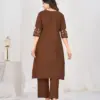 Lila 159 Cotton Thread Embroidery Festival Anarkali Readymade Dress Usa