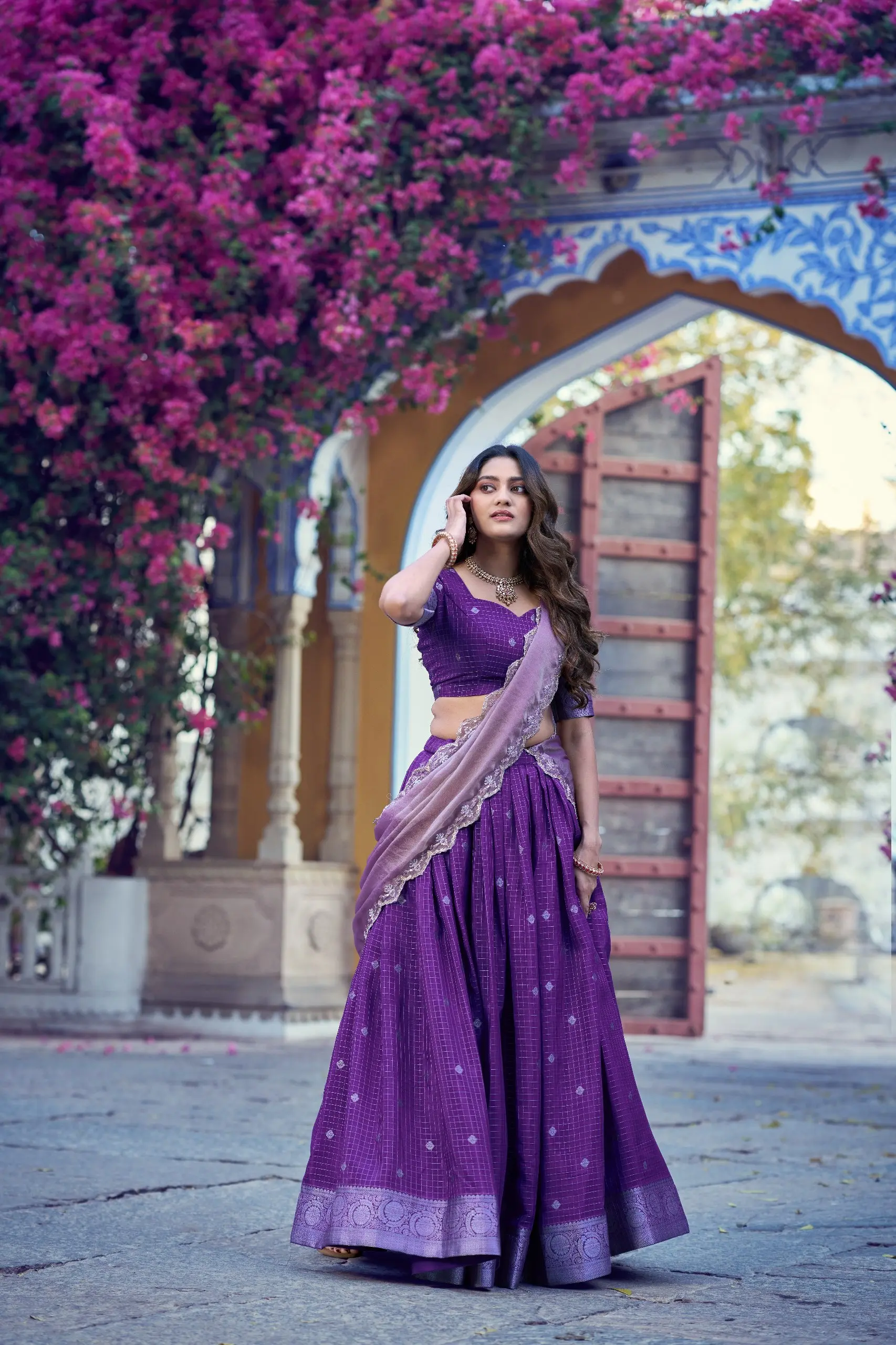 WMN 2037 Shreevani Chinon Weaving Work Lehenga Choli Wholesale Usa