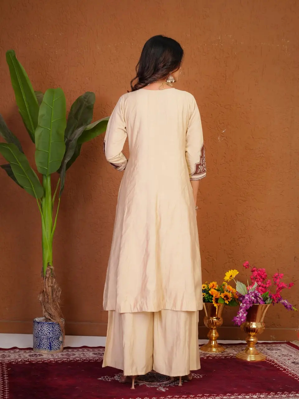 Lila 152 Roman Silk Anarkali Readymade Dress Wholesale