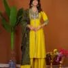 Lila 152 Roman Silk Anarkali Readymade Dress Wholesale Usa