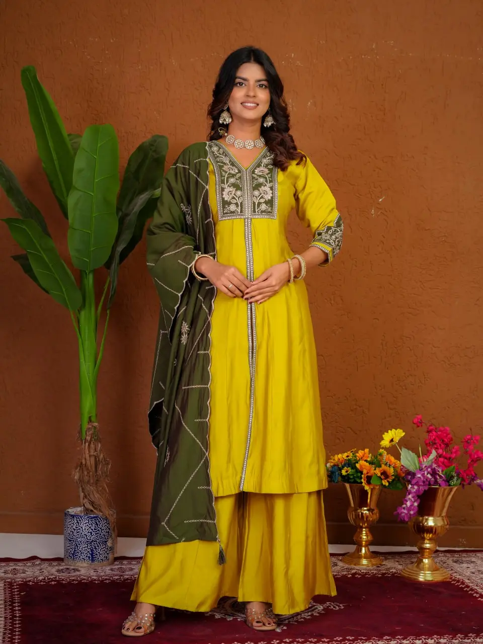 Lila 152 Roman Silk Anarkali Readymade Dress Wholesale Usa