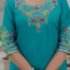 Lila 125 Roman Silk Embroidery Work Readymade Dress Wholesale Usa