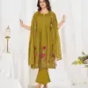 Lila 159 Cotton Thread Embroidery Festival Anarkali Readymade Dress