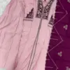 Lila 152 Roman Silk Embroidery Anarkali Readymade Dress Collection Usa