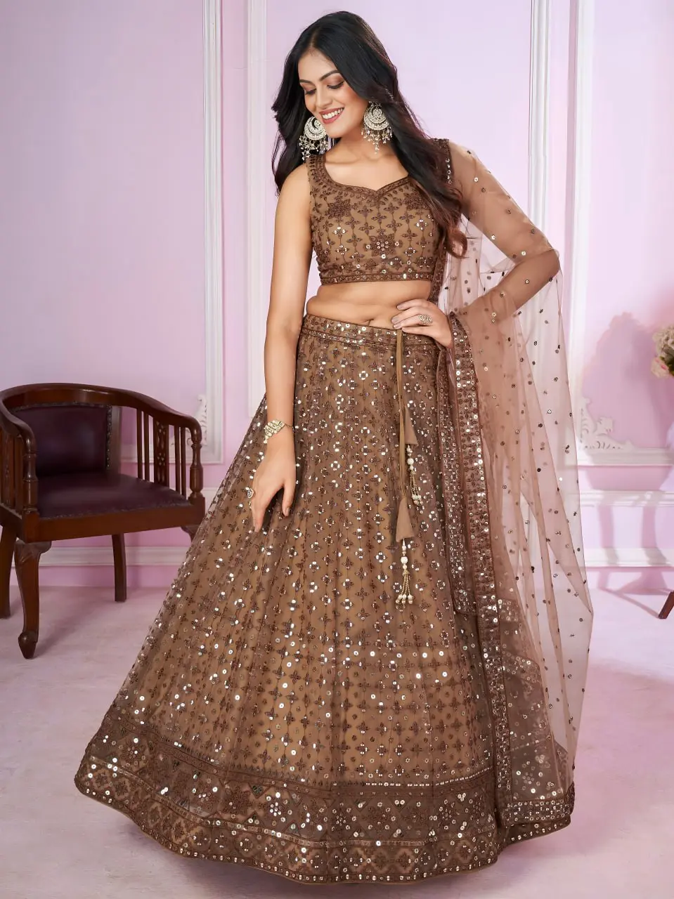 Zeel 5103 Soft Net Embroidery Wedding Wear & Party Wear Lehenga Choli Usa