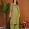 Lila 152 Roman Silk Embroidery Work Anarkali Readymade Dress