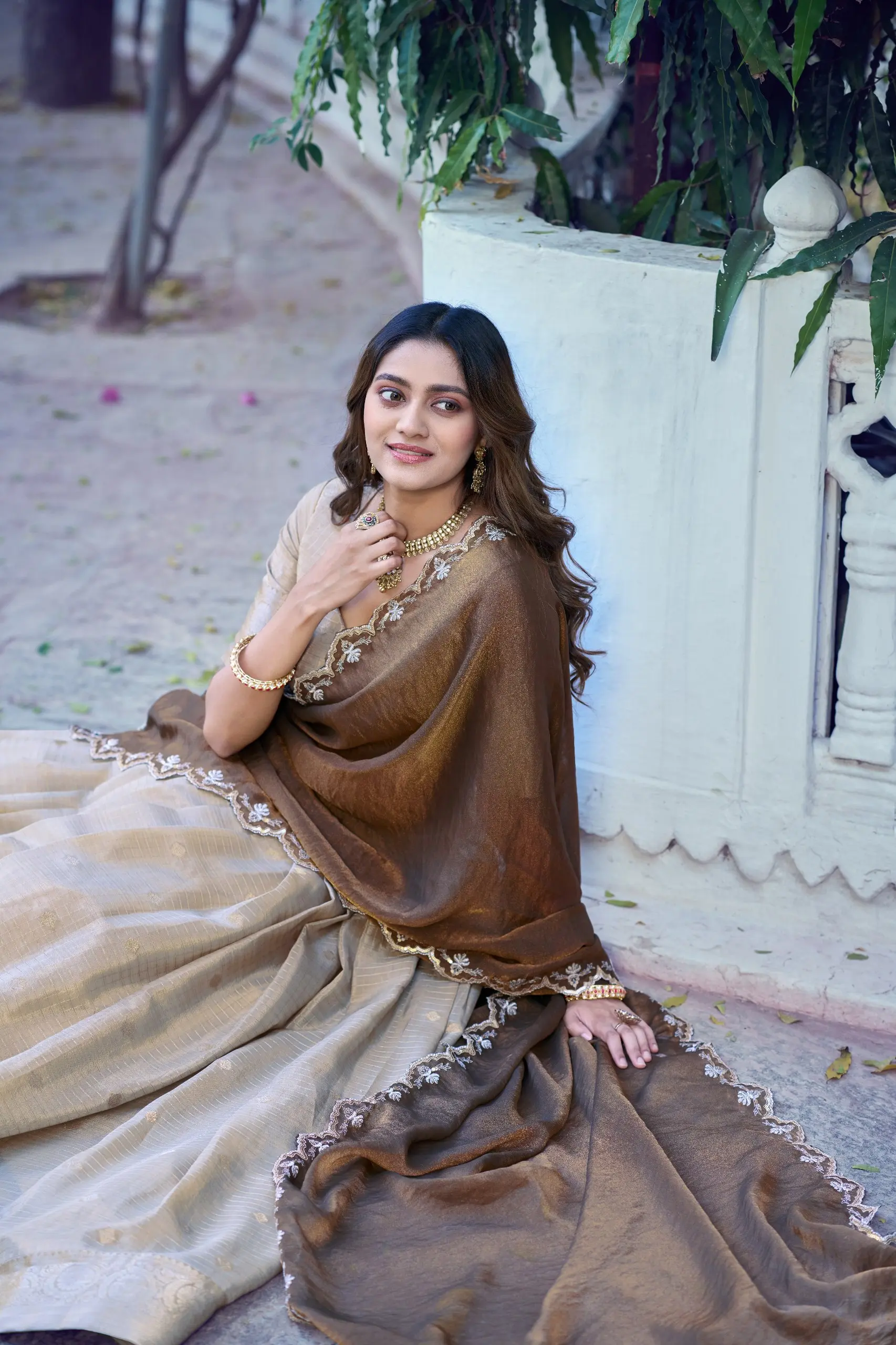 WMN 2037 Shreevani Chinon Zari Weaving Work Lehenga Choli