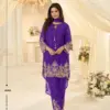 Sayuri Beads Chinon Silk With Beads Work Top Bottom Dupatta Collection Usa