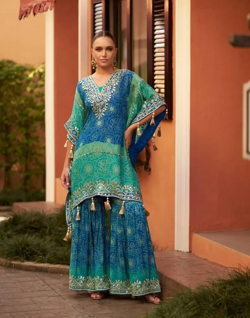 Sayuri Magic Nx Viscose Hand Mirror Kaftan Collection Wholesale