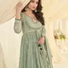 Sayuri Shabina Georgette With Embroidered Gown And Dupatta Collection Usa