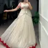 WMN 1121 Chocolate Silk Embroidery Lehenga Blouse Wholesale Usa