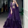 WMN 1455 Fendi Silk Embroidery Party Wear Lehenga Choli Wholesale Usa