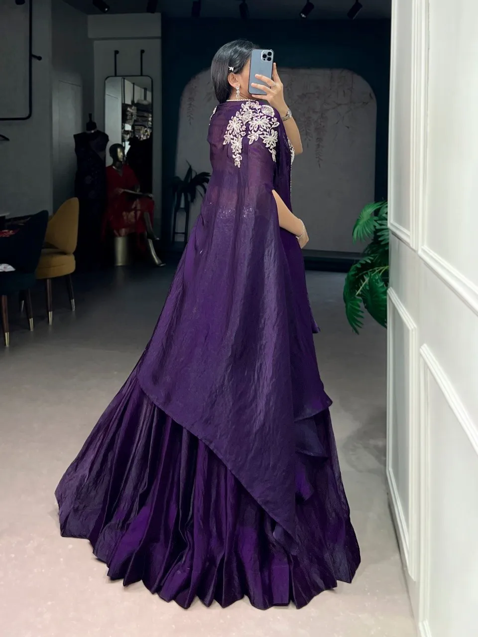 WMN 1455 Fendi Silk Embroidery Party Wear Lehenga Choli Wholesale Usa