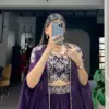 WMN 1455 Fendi Silk Embroidery Party Wear Lehenga Choli Wholesale Usa