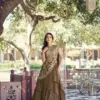 WMN 1469 Antraa Marble Party Wear Thread Work Ready To Wear Lehenga Saree