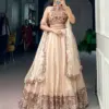 WMN 1476 Spider Crush Thread Embroidery Work Party Wear Lehenga Choli Usa