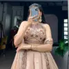 WMN 1476 Spider Crush Thread Embroidery Work Party Wear Lehenga Choli Usa